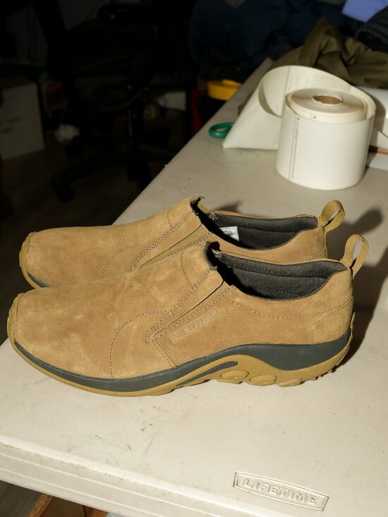 Men’s Merrell Jungle Moc‎ Regular Khaki Suede Slip-On Shoes main image 8